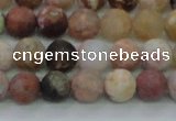 CAG8746 15.5 inches 6mm round matte rainbow agate beads