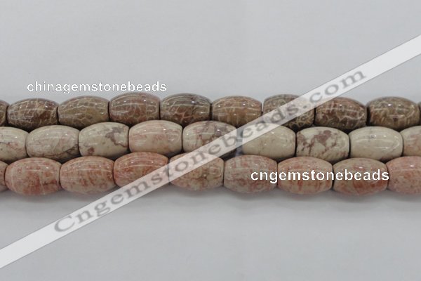 CAG8767 15.5 inches 18*25mm rice chrysanthemum agate beads