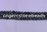 CAG8880 15.5 inches 4mm round matte moss agate beads