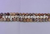 CAG8890 15.5 inches 4mm round matte crazy lace agate beads