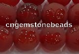 CAG8915 15.5 inches 10mm round matte red agate beads wholesale