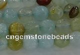 CAG8994 15.5 inches 6mm faceted round fire crackle agate beads