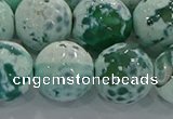 CAG9012 15.5 inches 16mm faceted round fire crackle agate beads