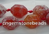 CAG9065 15.5 inches 15*20mm nuggets fire crackle agate beads