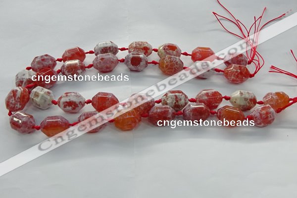 CAG9065 15.5 inches 15*20mm nuggets fire crackle agate beads