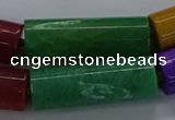 CAG9091 15.5 inches 12*46mm - 13*48mm tube dragon veins agate beads