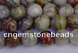 CAG9112 15.5 inches 8mm round Mexican crazy lace agate beads