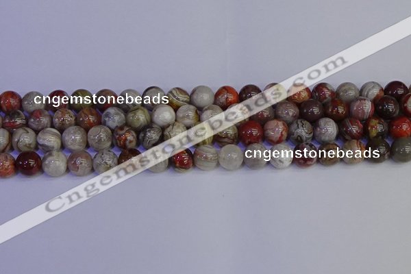 CAG9113 15.5 inches 10mm round Mexican crazy lace agate beads