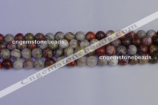 CAG9114 15.5 inches 12mm round Mexican crazy lace agate beads