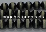 CAG9132 15.5 inches 6mm round tibetan agate beads wholesale