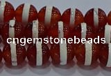 CAG9141 15.5 inches 8mm round tibetan agate beads wholesale