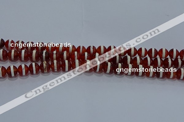 CAG9141 15.5 inches 8mm round tibetan agate beads wholesale