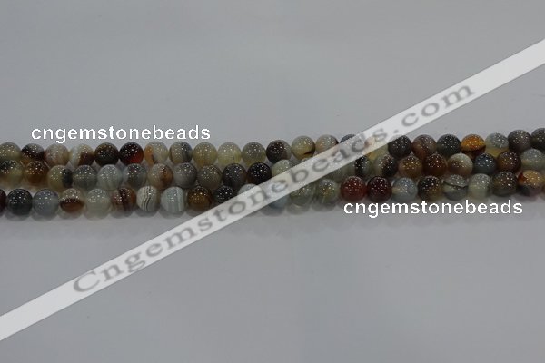 CAG9148 15.5 inches 6mm round line agate beads wholesale