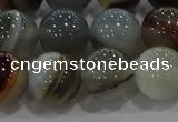 CAG9152 15.5 inches 14mm round line agate beads wholesale