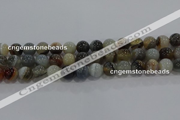 CAG9152 15.5 inches 14mm round line agate beads wholesale