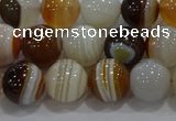 CAG9157 15.5 inches 10mm round line agate beads wholesale