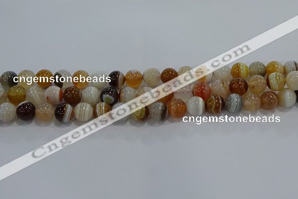 CAG9157 15.5 inches 10mm round line agate beads wholesale