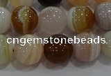 CAG9158 15.5 inches 12mm round line agate beads wholesale