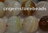 CAG9160 15.5 inches 16mm round line agate beads wholesale