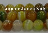 CAG9164 15.5 inches 8mm round line agate beads wholesale