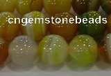 CAG9167 15.5 inches 14mm round line agate beads wholesale