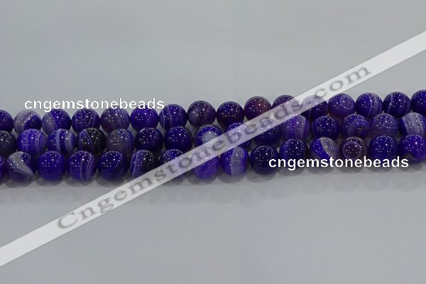 CAG9172 15.5 inches 10mm round line agate beads wholesale