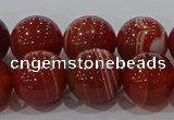 CAG9180 15.5 inches 12mm round line agate beads wholesale