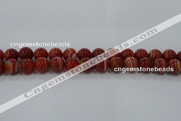 CAG9180 15.5 inches 12mm round line agate beads wholesale