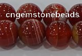 CAG9181 15.5 inches 14mm round line agate beads wholesale