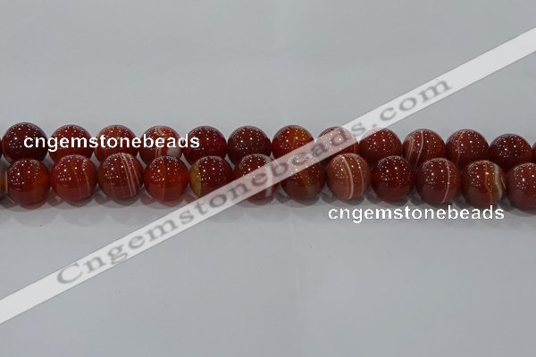 CAG9181 15.5 inches 14mm round line agate beads wholesale