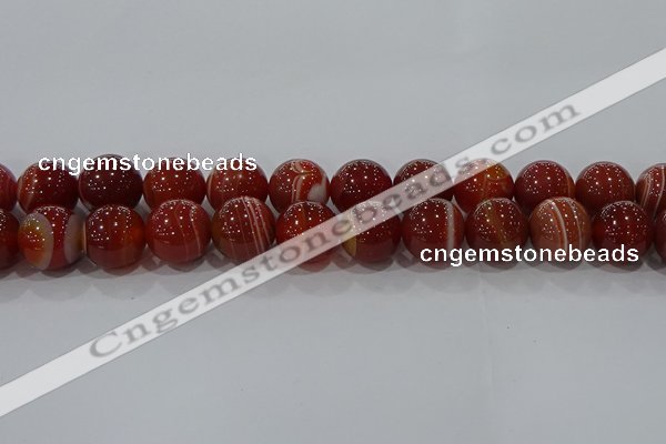 CAG9182 15.5 inches 16mm round line agate beads wholesale