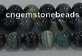 CAG9186 15.5 inches 8mm round line agate beads wholesale