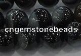 CAG9189 15.5 inches 14mm round line agate beads wholesale