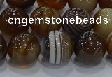 CAG9196 15.5 inches 12mm round line agate gemstone beads