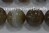 CAG9208 15.5 inches 18mm round line agate gemstone beads