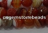 CAG9231 15.5 inches 8mm faceted round line agate beads wholesale