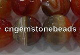 CAG9235 15.5 inches 16mm faceted round line agate beads wholesale