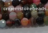 CAG9249 15.5 inches 6mm faceted round line agate beads wholesale