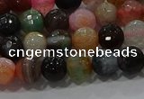 CAG9251 15.5 inches 10mm faceted round line agate beads wholesale