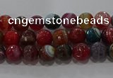 CAG9262 15.5 inches 4mm faceted round line agate beads wholesale