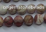 CAG9292 15.5 inches 8mm round matte Mexican crazy lace agate beads