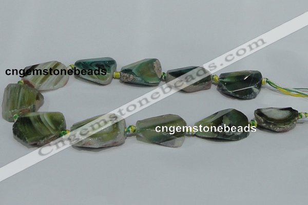 CAG932 16 inches rough agate gemstone nugget beads wholesale