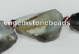 CAG933 16 inches rough agate gemstone nugget beads wholesale