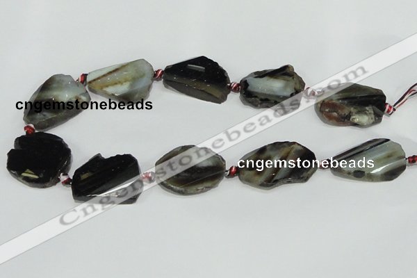 CAG933 16 inches rough agate gemstone nugget beads wholesale