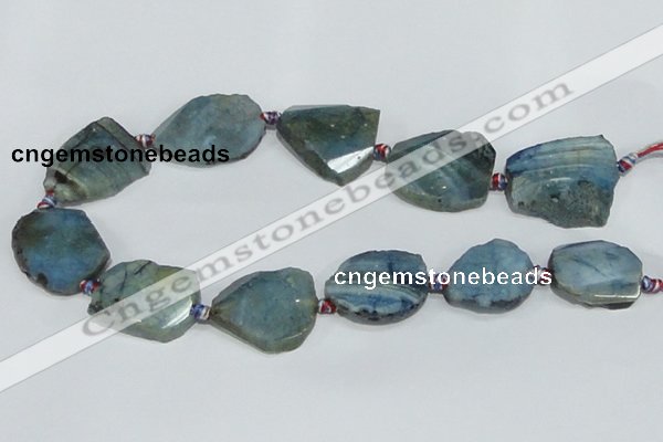 CAG934 16 inches rough agate gemstone nugget beads wholesale