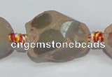 CAG935 16 inches rough agate gemstone nugget beads wholesale