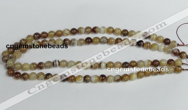 CAG937 16 inches 8mm round madagascar agate gemstone beads