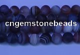 CAG9370 15.5 inches 4mm round matte botswana agate beads