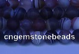 CAG9371 15.5 inches 6mm round matte botswana agate beads