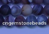 CAG9373 15.5 inches 10mm round matte botswana agate beads